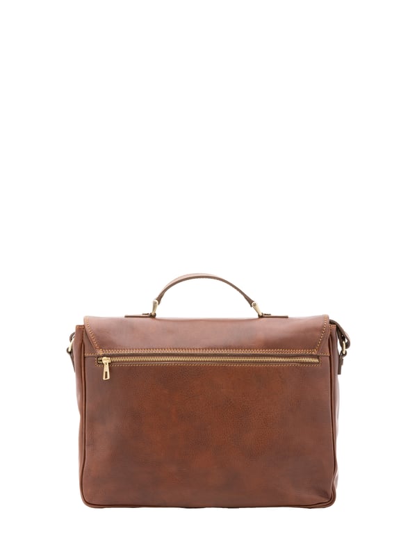 Alessia Firenze Handtasche Unisex Unisex-Handtasche mit Volantverschluss aus Leder. eine mit Reißverschluss-Innentaschen. Zwei offene Vorderseiten, eine Vorderseite mit Reißverschlüssen und eine Rückseite mit Reißverschluss-Außentaschen. im Schultergurt aus Leder. im Ledergriff. ein Innenfach. Außenmaterial. Innen mit Baumwolle gefüttert. Maße: 40x30x9 cm. Hergestellt in Italien