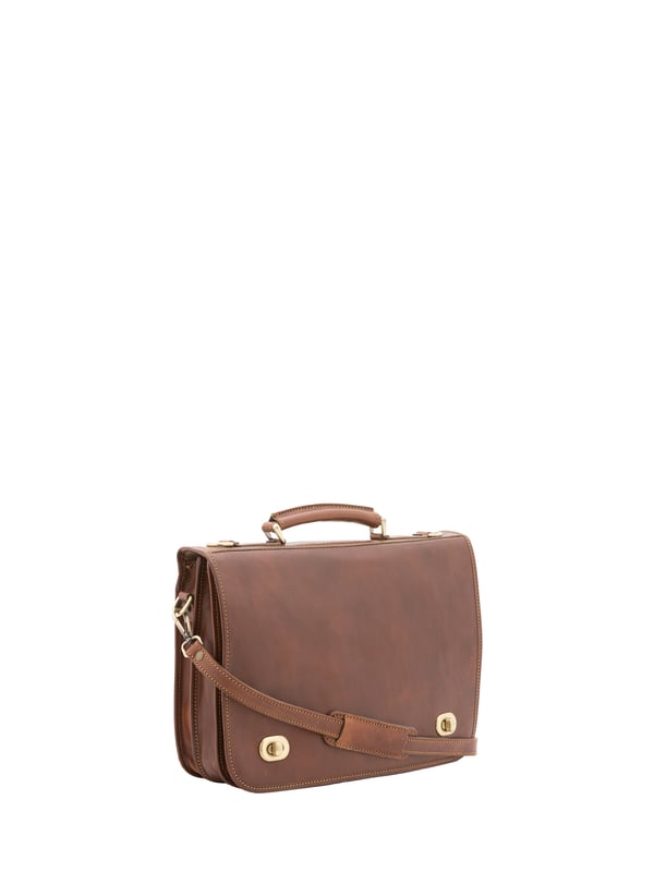 Alessia Firenze Handtasche Unisex Unisex-Handtasche mit Schnappverschluss. Multifunktionstaschen Innentaschen. eine Rückseite mit Reißverschluss-Außentaschen. verstellbarer und abnehmbarer Schultergurt aus Leder. im Ledergriff. ein Innenfach. Außenmaterial. Innenfutter aus echtem Leder. Maße: 39x28x10 cm. Hergestellt in Italien