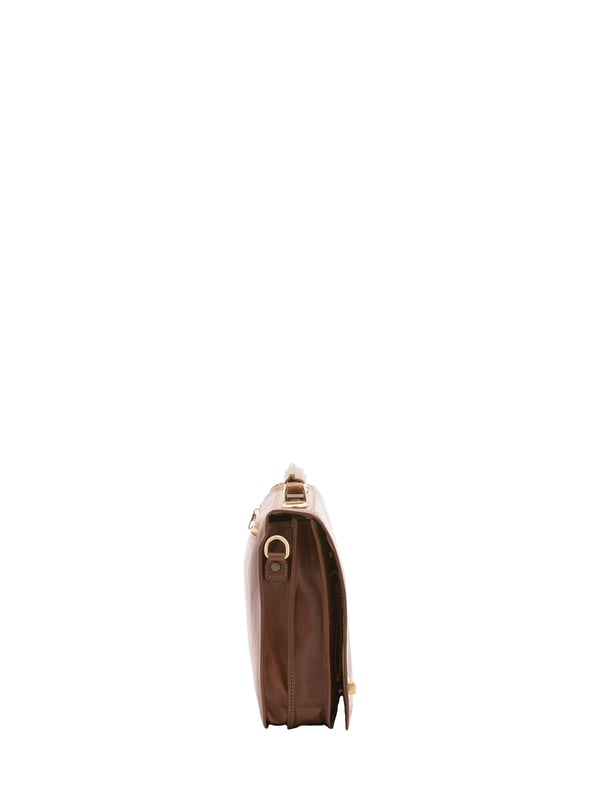 Alessia Firenze Handtasche Unisex Unisex-Handtasche mit Schnappverschluss. Multifunktionstaschen Innentaschen. eine Rückseite mit Reißverschluss-Außentaschen. verstellbarer und abnehmbarer Schultergurt aus Leder. im Ledergriff. ein Innenfach. Außenmaterial. Innenfutter aus echtem Leder. Maße: 39x28x10 cm. Hergestellt in Italien