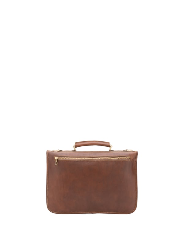 Alessia Firenze Handtasche Unisex Unisex-Handtasche mit Schnappverschluss. Multifunktionstaschen Innentaschen. eine Rückseite mit Reißverschluss-Außentaschen. verstellbarer und abnehmbarer Schultergurt aus Leder. im Ledergriff. ein Innenfach. Außenmaterial. Innenfutter aus echtem Leder. Maße: 39x28x10 cm. Hergestellt in Italien