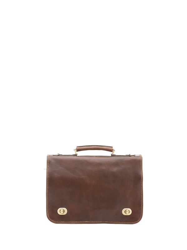 Alessia Firenze Handtasche Unisex Unisex-Handtasche mit Schnappverschluss. Multifunktionstaschen Innentaschen. eine Rückseite mit Reißverschluss-Außentaschen. verstellbarer und abnehmbarer Schultergurt aus Leder. im Ledergriff. ein Innenfach. Außenmaterial. Innenfutter aus echtem Leder. Maße: 39x28x10 cm. Hergestellt in Italien