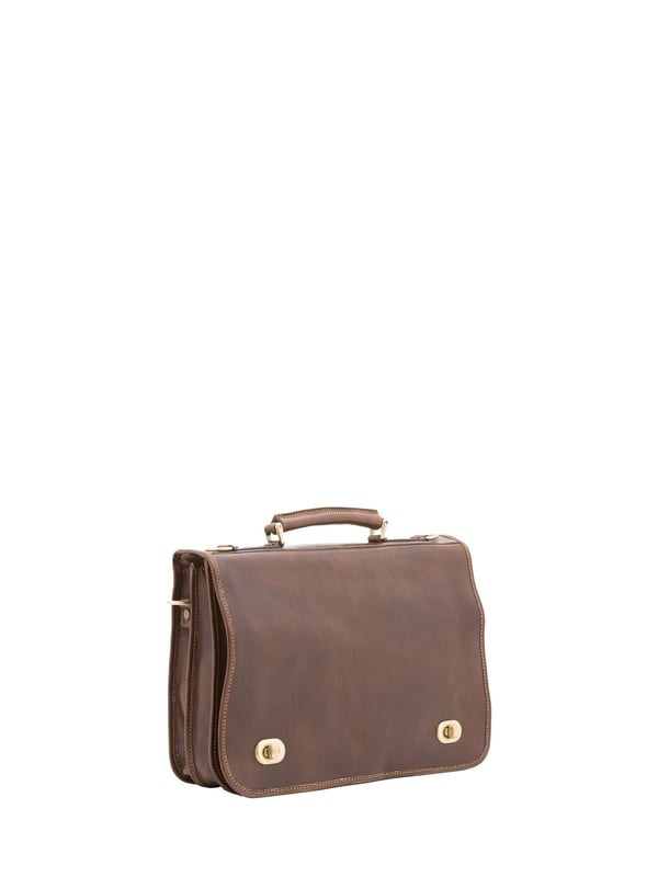 Alessia Firenze Handtasche Unisex Unisex-Handtasche mit Schnappverschluss. Multifunktionstaschen Innentaschen. eine Rückseite mit Reißverschluss-Außentaschen. verstellbarer und abnehmbarer Schultergurt aus Leder. im Ledergriff. ein Innenfach. Außenmaterial. Innenfutter aus echtem Leder. Maße: 39x28x10 cm. Hergestellt in Italien