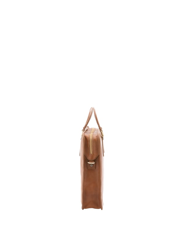 Unisex handtas met ritssluiting. twee open binnenzakken. afwezige externe zakken. verstelbare en afneembare lederen schouderband. met leren handvat. een binnencompartiment.  extern materiaal. gevoerd met echt lederen interieur. Afmetingen: 40x30x8 cm. Gemaakt in Italië