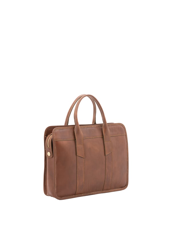 Unisex-Handtasche mit Reißverschluss. eine offene Innentasche. fehlende Außentaschen. verstellbarer und abnehmbarer Schultergurt aus Leder. im Ledergriff. ein Innenfach.  Außenmaterial. Innen mit Baumwolle gefüttert. Maße: 40x30x8 cm. Hergestellt in Italien