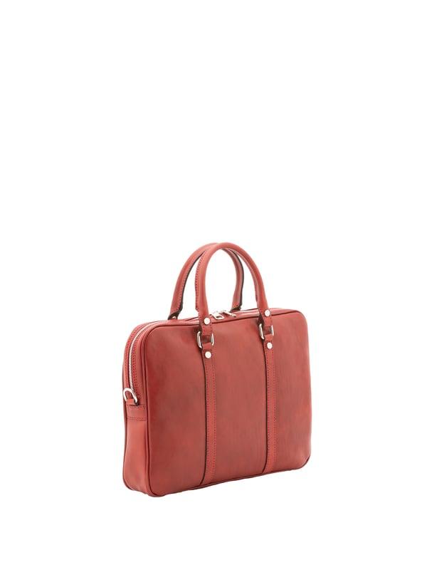 Alessia Firenze bolso de mano Unisexo Bolso unisex. El cierre es con cremallera. Los bolsillos internos son uno con cremallera. Los bolsillos externos están ausentes. La bandolera es ajustable y extraíble en piel. El mango es de piel. Hay un compartimento interno. El material exterior es 100% Piel Auténtica. Internamente está forrado en algodón. Medidas: 37x31x6 cm. Hecho en Italia