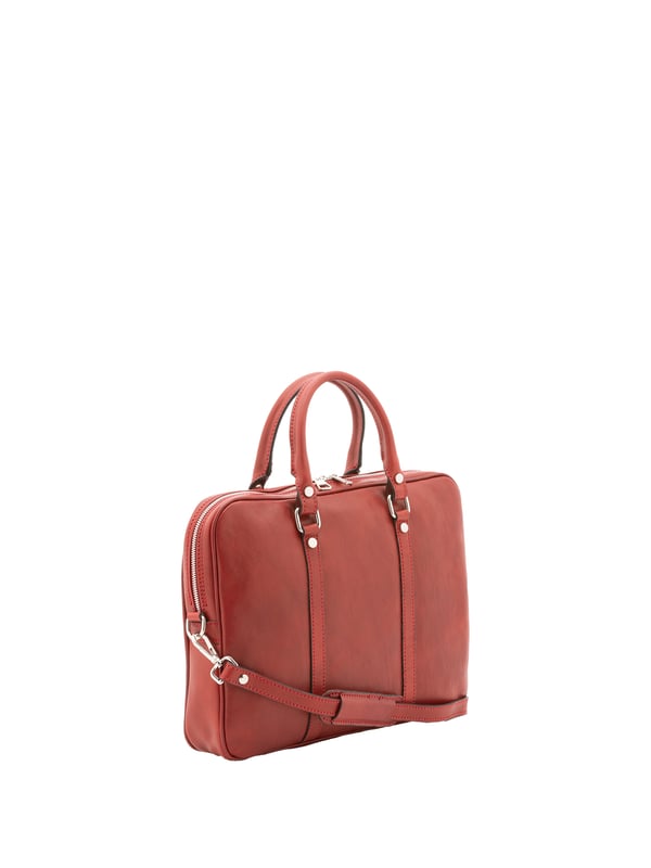 Alessia Firenze bolso de mano Unisexo Bolso unisex. El cierre es con cremallera. Los bolsillos internos son uno con cremallera. Los bolsillos externos están ausentes. La bandolera es ajustable y extraíble en piel. El mango es de piel. Hay un compartimento interno. El material exterior es 100% Piel Auténtica. Internamente está forrado en algodón. Medidas: 37x31x6 cm. Hecho en Italia