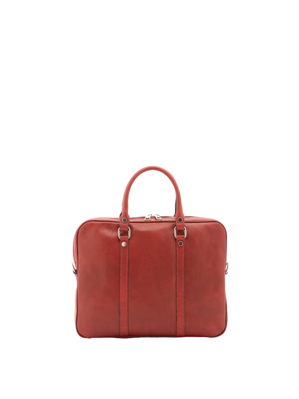 Alessia Firenze bolso de mano Unisexo Bolso unisex. El cierre es con cremallera. Los bolsillos internos son uno con cremallera. Los bolsillos externos están ausentes. La bandolera es ajustable y extraíble en piel. El mango es de piel. Hay un compartimento interno. El material exterior es 100% Piel Auténtica. Internamente está forrado en algodón. Medidas: 37x31x6 cm. Hecho en Italia