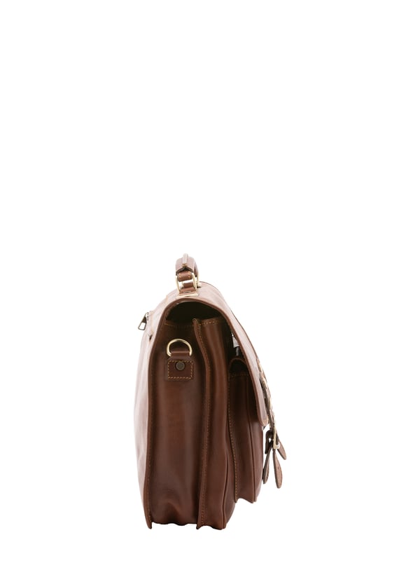Alessia Firenze Handtasche Unisex Unisex-Handtasche mit Druckknopfverschluss. Multifunktionstaschen Innentaschen. Eine Vorderseite mit Reißverschluss, zwei Vorderseiten mit Magnetknopf und eine Rückseite mit Reißverschluss-Außentaschen. verstellbarer und abnehmbarer Schultergurt aus Leder. im Ledergriff. zwei Innenfächer. Außenmaterial. Innenfutter aus echtem Leder. Maße: 25x38x10 cm. Hergestellt in Italien