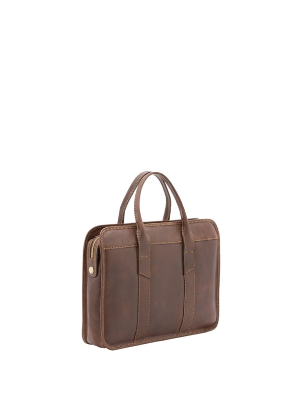 Alessia Firenze Handtasche Unisex Unisex-Handtasche mit Reißverschluss. eine offene Innentasche. fehlende Außentaschen. verstellbarer und abnehmbarer Schultergurt aus Leder. im Ledergriff. ein Innenfach. Außenmaterial. Innen mit Baumwolle gefüttert. Maße: 40x30x8 cm. Hergestellt in Italien