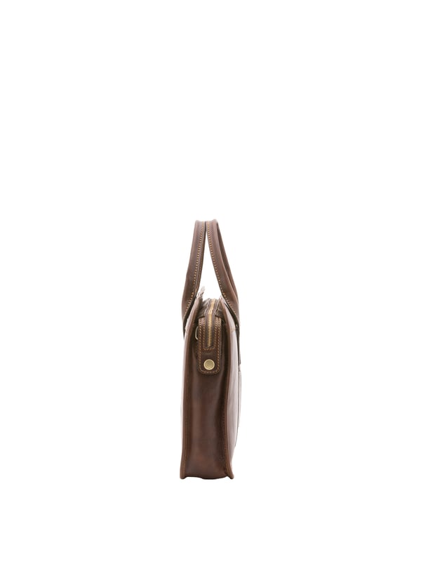 Alessia Firenze Handtasche Unisex Unisex-Handtasche mit Reißverschluss. eine offene Innentasche. fehlende Außentaschen. verstellbarer und abnehmbarer Schultergurt aus Leder. im Ledergriff. ein Innenfach. Außenmaterial. Innen mit Baumwolle gefüttert. Maße: 40x30x8 cm. Hergestellt in Italien