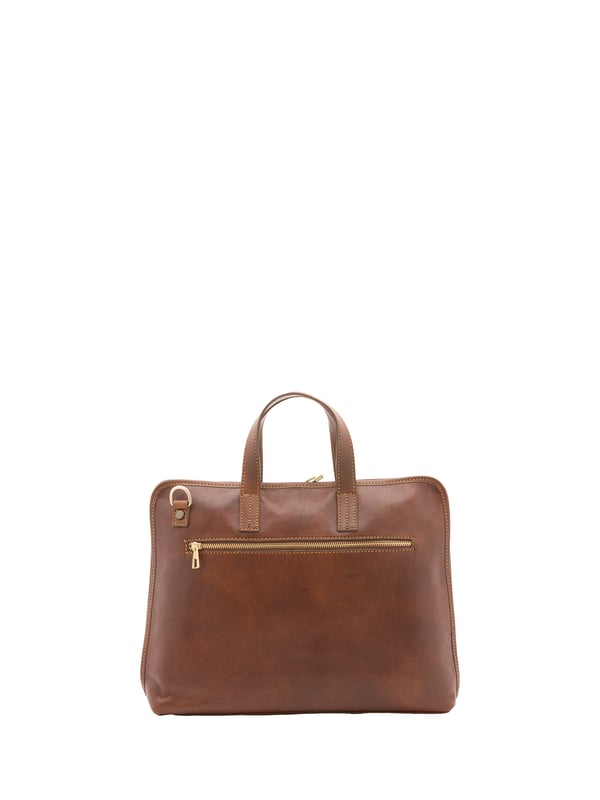 Unisex-Handtasche mit Reißverschluss. eine Innentasche mit Reißverschluss und eine offene. eine Rückseite mit Reißverschluss-Außentaschen. verstellbarer Schultergurt aus Leder. im Ledergriff. zwei Innenfächer.  Außenmaterial. Innen mit Baumwolle gefüttert. Maße: 40x30x5 cm. Hergestellt in Italien