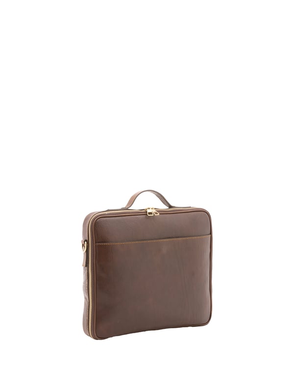 Alessia Firenze bolso de mano Unisexo Bolso unisex. El cierre es con cremallera. Los bolsillos internos son uno abierto. Los bolsillos externos son un frente abierto. La bandolera es ajustable y extraíble en piel. El mango es de piel. Hay un compartimento interno. El material exterior es 100% Piel Auténtica. Internamente está forrado en algodón. Medidas: 38x32x6 cm. Hecho en Italia