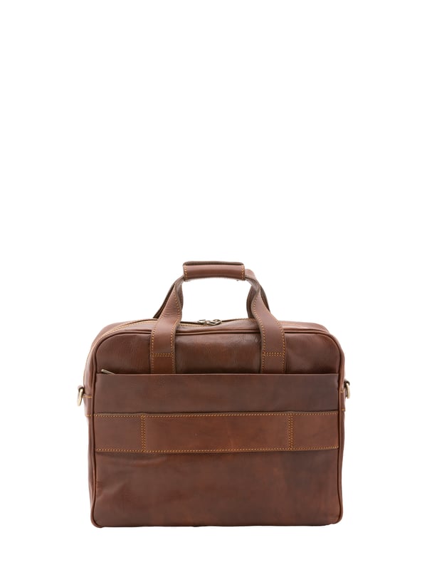 Alessia Firenze bolso de mano Unisexo Bolso unisex. El cierre es con cremallera. Los bolsillos internos son uno con cremallera. Los bolsillos externos son dos delanteros con broches y uno trasero con cremallera. La bandolera es ajustable y extraíble en piel. El mango es de piel. Hay tres compartimentos internos. El material exterior es 100% Piel Auténtica. Internamente está forrado en algodón. Medidas: 38x36x10 cm. Hecho en Italia