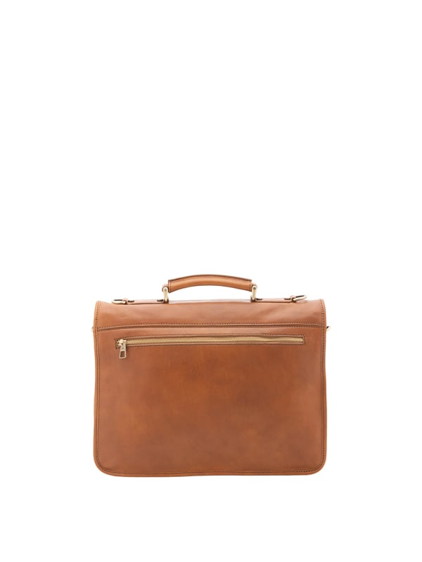 Alessia Firenze Handtasche Unisex Unisex-Handtasche mit Schnappverschluss. Multifunktionstaschen Innentaschen. eine Rückseite mit Reißverschluss-Außentaschen. verstellbarer und abnehmbarer Schultergurt aus Leder. im Ledergriff. zwei Innenfächer. Außenmaterial. Innenfutter aus echtem Leder. Maße: 40x30x6 cm. Hergestellt in Italien