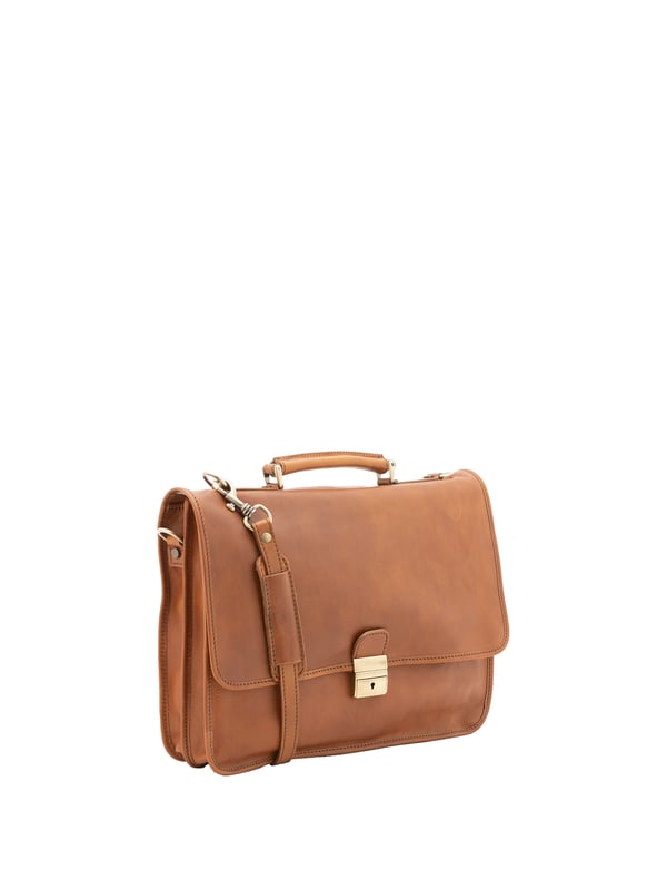 Alessia Firenze Handtasche Unisex Unisex-Handtasche mit Schnappverschluss. Multifunktionstaschen Innentaschen. eine Rückseite mit Reißverschluss-Außentaschen. verstellbarer und abnehmbarer Schultergurt aus Leder. im Ledergriff. zwei Innenfächer. Außenmaterial. Innenfutter aus echtem Leder. Maße: 40x30x6 cm. Hergestellt in Italien