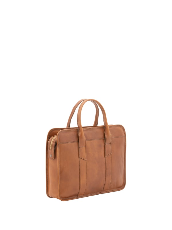Unisex-Handtasche mit Reißverschluss. eine offene Innentasche. fehlende Außentaschen. verstellbarer und abnehmbarer Schultergurt aus Leder. im Ledergriff. ein Innenfach.  Außenmaterial. Innen mit Baumwolle gefüttert. Maße: 40x30x8 cm. Hergestellt in Italien