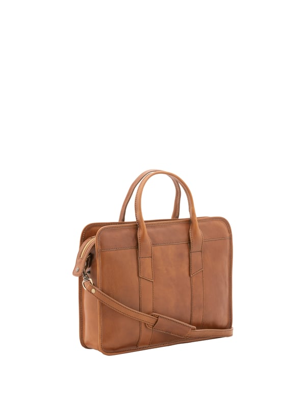 Unisex-Handtasche mit Reißverschluss. eine offene Innentasche. fehlende Außentaschen. verstellbarer und abnehmbarer Schultergurt aus Leder. im Ledergriff. ein Innenfach.  Außenmaterial. Innen mit Baumwolle gefüttert. Maße: 40x30x8 cm. Hergestellt in Italien
