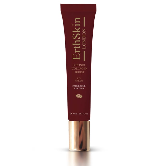 RETINOL COLLAGEN BOOST EYE CREAM 20ML The Retinol Collagen Boost Eye Cream 20ml is a powerful anti-aging treatment specifically formulated for the delicate skin around the eyes. This eye cream combines the benefits of retinol and collagen to target fine lines, wrinkles, and crow’s feet, while also improving skin elasticity and firmness. The retinol works to accelerate cell turnover, reducing the appearance of aging signs, while the collagen helps to plump and hydrate the skin, restoring a youthful, lifted look. The lightweight formula absorbs quickly, leaving the eye area smooth, refreshed, and rejuvenated.