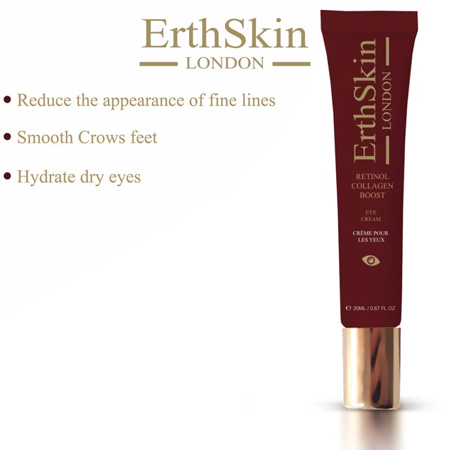 RETINOL COLLAGEN BOOST EYE CREAM 20ML The Retinol Collagen Boost Eye Cream 20ml is a powerful anti-aging treatment specifically formulated for the delicate skin around the eyes. This eye cream combines the benefits of retinol and collagen to target fine lines, wrinkles, and crow’s feet, while also improving skin elasticity and firmness. The retinol works to accelerate cell turnover, reducing the appearance of aging signs, while the collagen helps to plump and hydrate the skin, restoring a youthful, lifted look. The lightweight formula absorbs quickly, leaving the eye area smooth, refreshed, and rejuvenated.