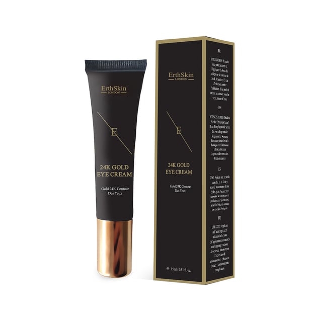 Onderoogcrème 24k goud 15ml Verhelder en verjong je oogcontouren met onze Under Eye Cream 24k Gold, een behandeling van 15 ml die is ontworpen om donkere kringen, wallen en fijne lijntjes aan te pakken. Deze luxe crème is verrijkt met puur 24-karaats goud en helpt de collageenproductie te stimuleren, de elasticiteit van de huid te verbeteren en de uitstraling te versterken. De lichte, snel absorberende formule zorgt voor een diepe hydratatie, waardoor de tere huid rond je ogen glad, stevig en fris aanvoelt. Perfect voor wie tekenen van vermoeidheid wil verminderen en een jeugdige, stralende oogopslag wil bereiken.