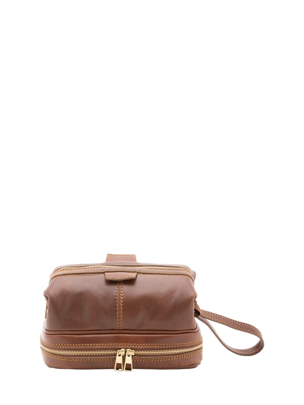 Unisex-Clutch mit Reißverschluss. fehlende Innentaschen. eine auf der Unterseite mit Außentaschen mit Reißverschluss. fehlender Schultergurt. im Ledergriff. zwei Innenfächer.  Außenmaterial. Innen mit Baumwolle gefüttert. Maße: 25x18x16 cm. Hergestellt in Italien