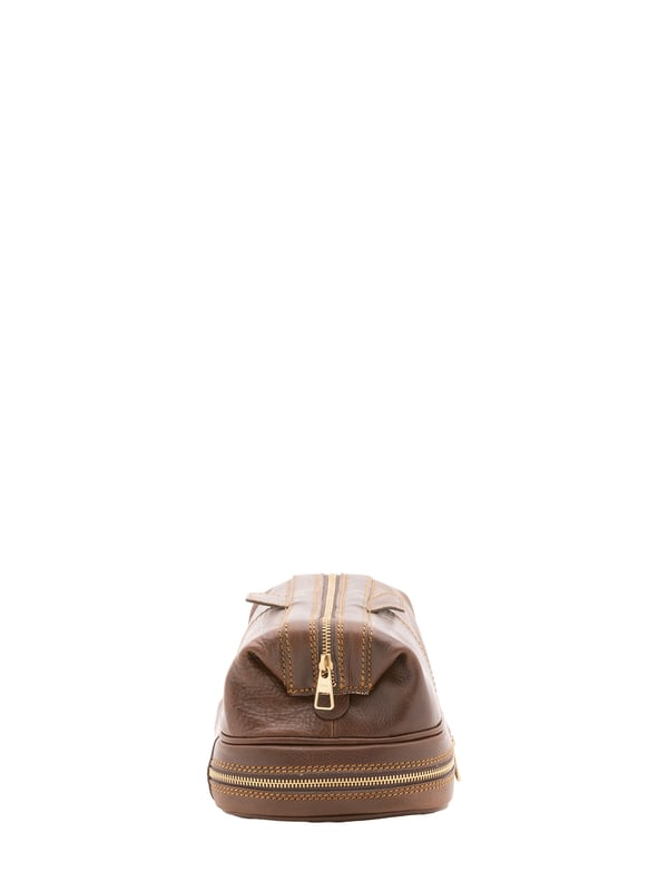 Unisex-Clutch mit Reißverschluss. fehlende Innentaschen. eine auf der Unterseite mit Außentaschen mit Reißverschluss. fehlender Schultergurt. im Ledergriff. zwei Innenfächer.  Außenmaterial. Innen mit Baumwolle gefüttert. Maße: 25x18x16 cm. Hergestellt in Italien