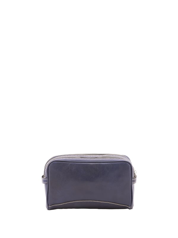 Unisex-Clutch mit Reißverschluss. eine mit Reißverschluss-Innentaschen. fehlende Außentaschen. fehlender Schultergurt. fehlender Griff. zwei Innenfächer.  Außenmaterial. Innen mit Baumwolle gefüttert. Maße: 24x18x7 cm. Hergestellt in Italien