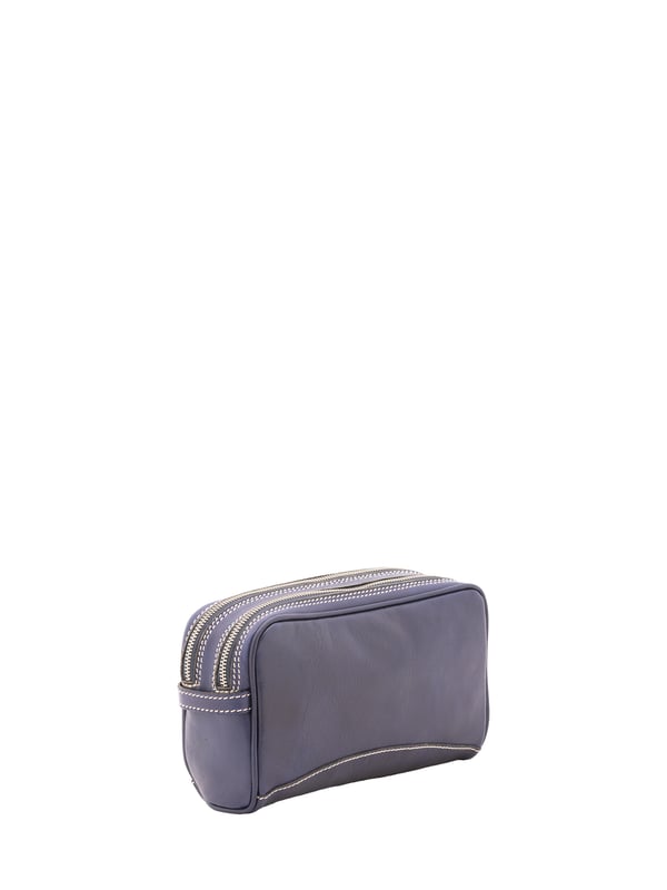 Unisex-Clutch mit Reißverschluss. eine mit Reißverschluss-Innentaschen. fehlende Außentaschen. fehlender Schultergurt. fehlender Griff. zwei Innenfächer.  Außenmaterial. Innen mit Baumwolle gefüttert. Maße: 24x18x7 cm. Hergestellt in Italien