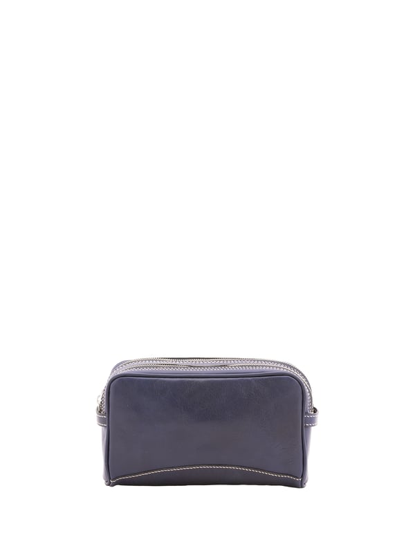 Unisex-Clutch mit Reißverschluss. eine mit Reißverschluss-Innentaschen. fehlende Außentaschen. fehlender Schultergurt. fehlender Griff. zwei Innenfächer.  Außenmaterial. Innen mit Baumwolle gefüttert. Maße: 24x18x7 cm. Hergestellt in Italien