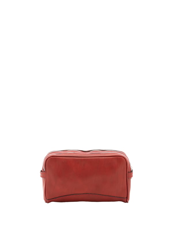 Unisex-Clutch mit Reißverschluss. eine mit Reißverschluss-Innentaschen. fehlende Außentaschen. fehlender Schultergurt. fehlender Griff. zwei Innenfächer.  Außenmaterial. Innen mit Baumwolle gefüttert. Maße: 24x18x7 cm. Hergestellt in Italien