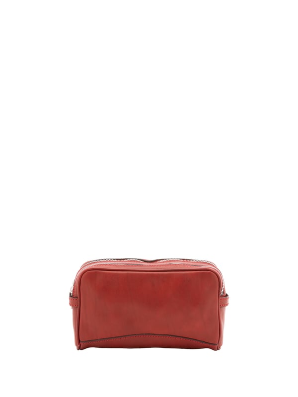 Unisex-Clutch mit Reißverschluss. eine mit Reißverschluss-Innentaschen. fehlende Außentaschen. fehlender Schultergurt. fehlender Griff. zwei Innenfächer.  Außenmaterial. Innen mit Baumwolle gefüttert. Maße: 24x18x7 cm. Hergestellt in Italien