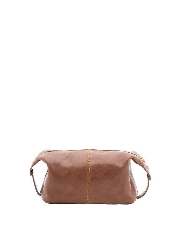 Unisex-Clutch mit Reißverschluss. eine mit Reißverschluss-Innentaschen. fehlende Außentaschen. fehlender Schultergurt. im Ledergriff. ein Innenfach.  Außenmaterial. Innen mit Baumwolle gefüttert. Maße: 26x17x12 cm. Hergestellt in Italien