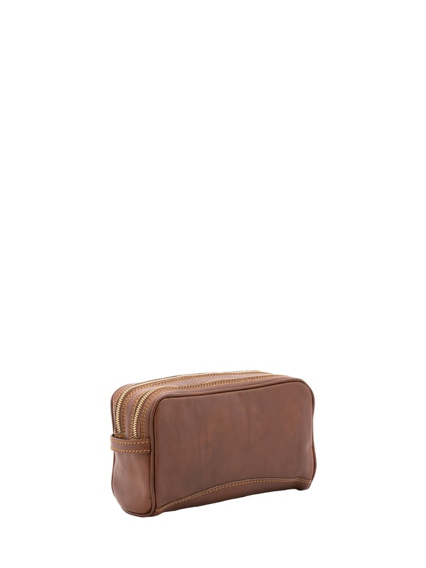 Unisex-Clutch mit Reißverschluss. eine mit Reißverschluss-Innentaschen. fehlende Außentaschen. fehlender Schultergurt. fehlender Griff. zwei Innenfächer.  Außenmaterial. Innen mit Baumwolle gefüttert. Maße: 24x18x7 cm. Hergestellt in Italien