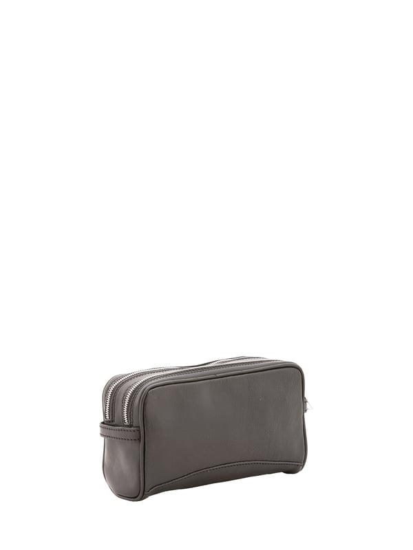 Unisex-Clutch mit Reißverschluss. eine mit Reißverschluss-Innentaschen. fehlende Außentaschen. fehlender Schultergurt. fehlender Griff. zwei Innenfächer.  Außenmaterial. Innen mit Baumwolle gefüttert. Maße: 24x18x7 cm. Hergestellt in Italien