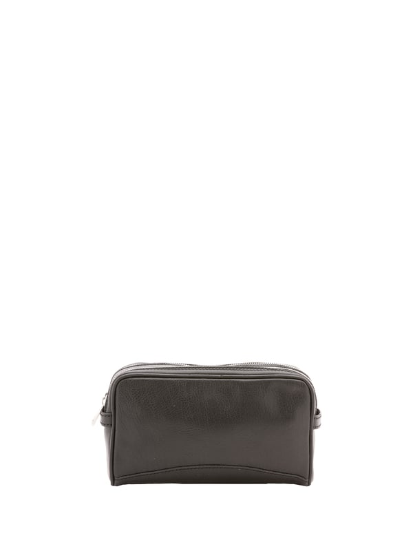 Unisex-Clutch mit Reißverschluss. eine mit Reißverschluss-Innentaschen. fehlende Außentaschen. fehlender Schultergurt. fehlender Griff. zwei Innenfächer.  Außenmaterial. Innen mit Baumwolle gefüttert. Maße: 24x18x7 cm. Hergestellt in Italien