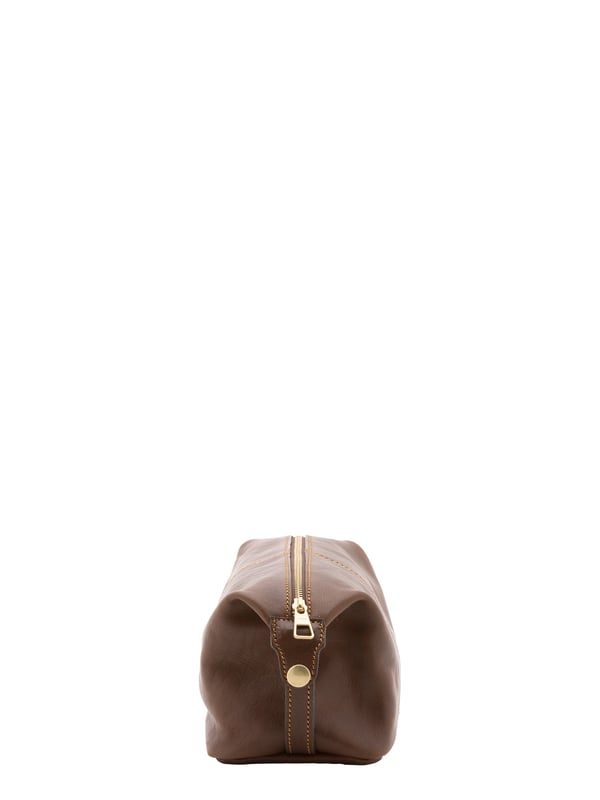 Unisex-Clutch mit Reißverschluss. eine mit Reißverschluss-Innentaschen. fehlende Außentaschen. fehlender Schultergurt. im Ledergriff. ein Innenfach.  Außenmaterial. Innen mit Baumwolle gefüttert. Maße: 26x17x12 cm. Hergestellt in Italien