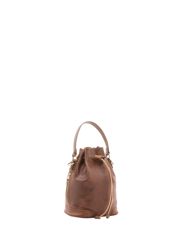 Alessia Firenze Beuteltasche Unisex Unisex-Beuteltasche mit Kordelzugverschluss. eine mit Reißverschluss-Innentaschen. zwei seitliche Außentaschen mit Reißverschluss. verstellbarer Schultergurt aus Leder. im Ledergriff. ein Innenfach. Außenmaterial. Innen mit Baumwolle gefüttert. Maße: 24x30x16 cm. Hergestellt in Italien