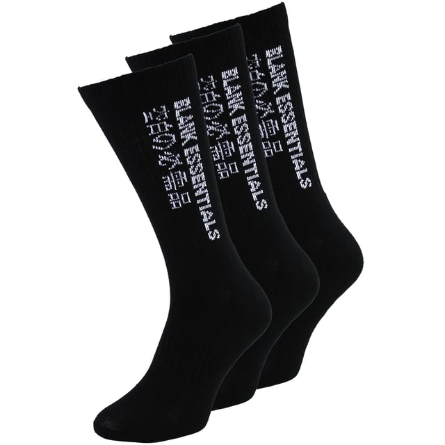 BLANK ESSENTIALS 3 Pack Cotton Socks: Step into a world of unmatched comfort and subtle style with the BLANK ESSENTIALS 3 Pack Cotton Socks. Specially designed to fit a range of shoe sizes, these crew socks effortlessly complement both your casual and official outfits, becoming an essential component of your wardrobe. Revel in the luxurious comfort these socks bring, an indispensable item for every discerning gentleman. BLANK ESSENTIALS socks are meticulously crafted to inject a wave of comfort into your daily grind. Featuring a harmonious blend of softness, breathability, and gentle support, these socks are poised to accompany you through all seasons. Made from a premium mix of 78% cotton, 11% polyamide, 9% polyester, and 2% elastane, they fit snugly into sizes 7-11 UK. The BLANK ESSENTIALS 3 Pack Cotton Socks boast several features. Their cushioned foot and smooth toe seams are signs of thoughtful design aimed at maximizing your comfort. Moreover, the easy stretch, non-binding rib ensures a perfect fit without restricting circulation. Whether you choose the classic white, sleek black, or the assorted colours pack, these socks are bound to elevate your daily comfort to new heights. Extra Product Information: - Supremely soft and comfortable - Made with high-quality materials - Easy stretch for a perfect fit - Non-binding for all-day comfort - Available in versatile colour options - Suitable for sizes 7-11 UK - Ideal for both casual and formal occasions - A must-have staple for the modern man
