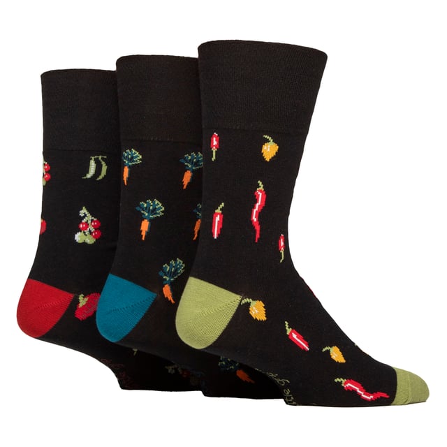 Gentle Grip - 6 Pack Mens Jacquard Socks: Keep your feet comfortable and stylish with the Gentle Grip 6 Pack Mens Jacquard Socks. Designed for all-day wear, these socks feature a gentle grip top that prevents slipping without leaving marks on your skin, offering a perfect combination of comfort and practicality. Ideal for both everyday wear and special occasions, these socks come in a variety of fun and unique patterns, including Vegetables, Insects, and more, adding a playful touch to your sock collection. Made from soft, breathable fabric, they provide exceptional comfort and warmth, keeping your feet cosy and dry throughout the day. Available in size 6-11, these socks fit a wide range of foot sizes, ensuring a comfortable and snug fit that stays in place. The jacquard designs are carefully crafted to add character to your wardrobe, making them a great addition to both casual and formal outfits. Whether you're heading out for work, lounging at home, or enjoying outdoor activities, these socks offer the perfect blend of functionality and fun. Extra Product Details: Material: Soft breathable fabric Sizes: 6-11 Patterns: Vegetables, Insects Includes: 6 pairs of socks Gentle grip top for secure fit Machine washable. Perfect for keeping your feet warm, stylish, and comfortable, indoors or outdoors, throughout the year.
