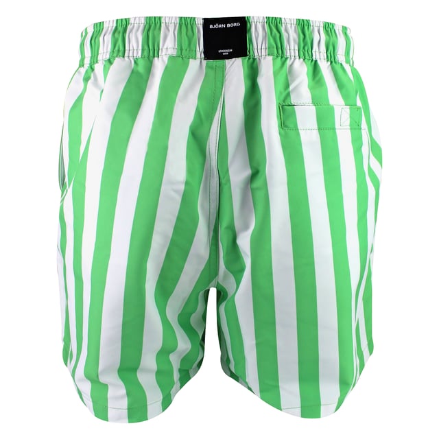 Borg Print Swim Shorts - Stylish and Comfortable Swimwear: Elevate your swimwear collection with the Björn Borg Borg Print Swim Shorts, designed for those who value both style and comfort. Made from 100% recycled polyester, these shorts feature a regular fit with a mid-length design, an elastic waistband with drawstrings for a secure fit, and side pockets for convenience. The standout print adds a touch of flair, making these shorts perfect for the beach or pool. Extra Product Details:. 100% Recycled Polyester Regular Fit with Mid-Length Elastic Waistband with Drawstrings Side Pockets Machine Washable. These swim shorts are the perfect blend of fashion and function, making them ideal for any water activity