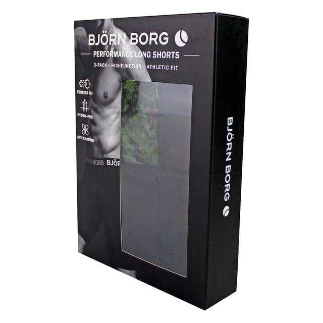 Performance Boxer Long Leg 2-Pack - Ultimate Support and Comfort: Elevate your activewear with the Björn Borg Performance Boxer Long Leg 2-Pack, designed for those who seek optimal support during intense workouts. Crafted from soft, stretchable fabric, these boxers feature a longer leg length for added coverage and support. The moisture-wicking material ensures you stay dry and comfortable, while the iconic elastic waistband provides a secure fit. Extra Product Details: 90% Recycled Polyester, 10% Elastane Long Leg Length Moisture-Wicking Fabric Elastic Waistband Machine Washable. These boxers are essential for any athlete looking for performance and comfort in their gear.