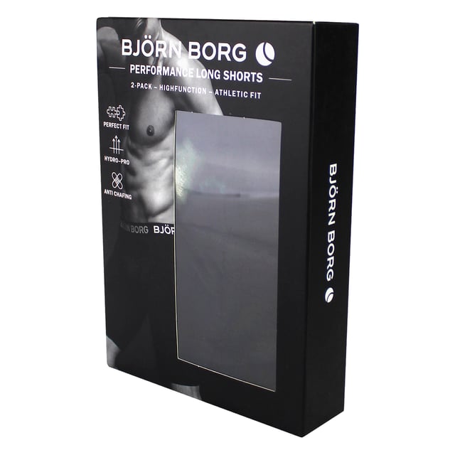 Performance Boxer Long Leg 2-Pack - Ultimate Support and Comfort: Elevate your activewear with the Björn Borg Performance Boxer Long Leg 2-Pack, designed for those who seek optimal support during intense workouts. Crafted from soft, stretchable fabric, these boxers feature a longer leg length for added coverage and support. The moisture-wicking material ensures you stay dry and comfortable, while the iconic elastic waistband provides a secure fit. Extra Product Details: 90% Recycled Polyester, 10% Elastane Long Leg Length Moisture-Wicking Fabric Elastic Waistband Machine Washable. These boxers are essential for any athlete looking for performance and comfort in their gear.