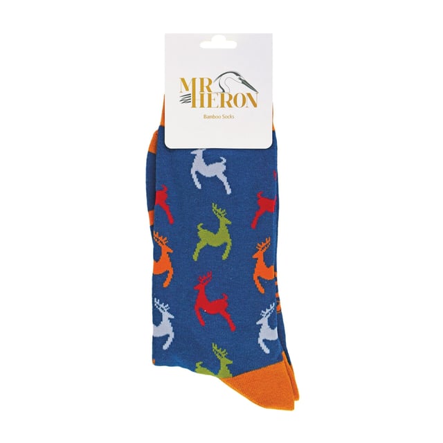 Mr Heron Bamboo Patterned Animal Socks: Miss Sparrow prides their products on the philosophy of making your feet feel fabulous all year round. Whether it's their chic and stylish products, they bring you unique, exciting and fashionable accessories, full of individuality to give you the confidence to be you. If you’re after great bamboo socks with very bright, funky and crazy colours then these bunch of Mr Heron Socks are perfect! With loads of patterns like spots, stripes, zig zags and more! You’ll be sure to find the perfect pair to jazz up your feet!. Their socks will keep your toes warm and make your loved ones smile on special occasions. They would even make a wonderful gift for yourself or a loved one. These socks are breathable, hypoallergenic antibacterial and super soft. There are many patterns available, we’re sure you’ll find something that’ll suit you. These range of socks are made from 54% Bamboo, 22% Cotton, 16% Polyester, 6% Nylon, 2% Elastane. They are men’s size 6-11 UK. Machine washable under 40. Do not dry clean. Do not iron. Do not bleach. Extra Product Details: Men’s Mr Heron Socks Novelty Bamboo Socks A Great Gift Bamboo Rich Fibres 4 Funky Patterns Super Soft & Breathable Hypoallergenic Antibacterial Machine Washable Under 40