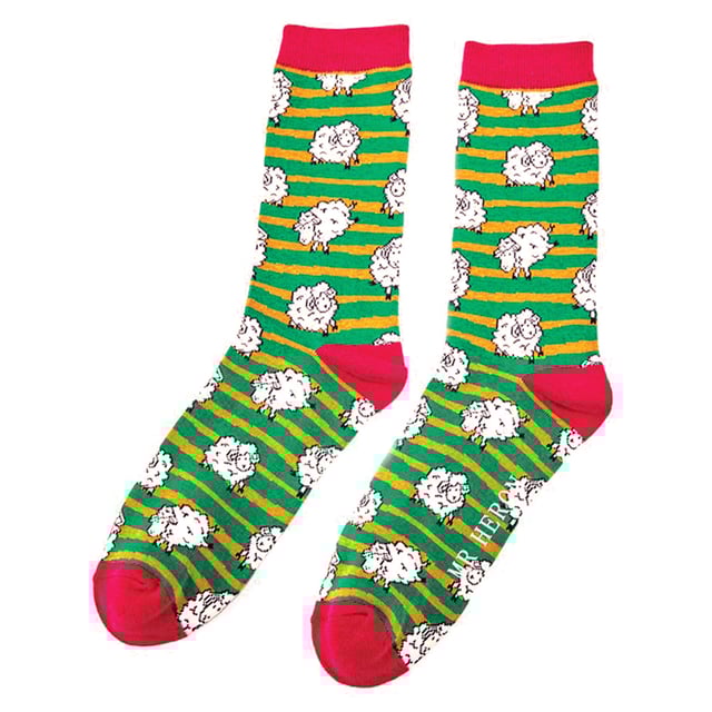 Mr Heron Bamboo Patterned Animal Socks: Miss Sparrow prides their products on the philosophy of making your feet feel fabulous all year round. Whether it's their chic and stylish products, they bring you unique, exciting and fashionable accessories, full of individuality to give you the confidence to be you. If you’re after great bamboo socks with very bright, funky and crazy colours then these bunch of Mr Heron Socks are perfect! With loads of patterns like spots, stripes, zig zags and more! You’ll be sure to find the perfect pair to jazz up your feet!. Their socks will keep your toes warm and make your loved ones smile on special occasions. They would even make a wonderful gift for yourself or a loved one. These socks are breathable, hypoallergenic antibacterial and super soft. There are many patterns available, we’re sure you’ll find something that’ll suit you. These range of socks are made from 54% Bamboo, 22% Cotton, 16% Polyester, 6% Nylon, 2% Elastane. They are men’s size 6-11 UK. Machine washable under 40. Do not dry clean. Do not iron. Do not bleach. Extra Product Details: Men’s Mr Heron Socks Novelty Bamboo Socks A Great Gift Bamboo Rich Fibres 4 Funky Patterns Super Soft & Breathable Hypoallergenic Antibacterial Machine Washable Under 40