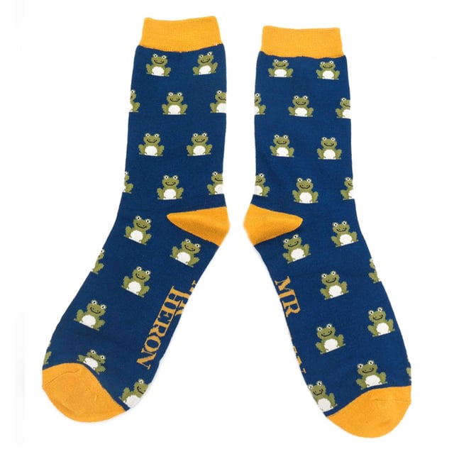 Mr Heron Bamboo Patterned Animal Socks: Miss Sparrow prides their products on the philosophy of making your feet feel fabulous all year round. Whether it's their chic and stylish products, they bring you unique, exciting and fashionable accessories, full of individuality to give you the confidence to be you. If you’re after great bamboo socks with very bright, funky and crazy colours then these bunch of Mr Heron Socks are perfect! With loads of patterns like spots, stripes, zig zags and more! You’ll be sure to find the perfect pair to jazz up your feet!. Their socks will keep your toes warm and make your loved ones smile on special occasions. They would even make a wonderful gift for yourself or a loved one. These socks are breathable, hypoallergenic antibacterial and super soft. There are many patterns available, we’re sure you’ll find something that’ll suit you. These range of socks are made from 54% Bamboo, 22% Cotton, 16% Polyester, 6% Nylon, 2% Elastane. They are men’s size 6-11 UK. Machine washable under 40. Do not dry clean. Do not iron. Do not bleach. Extra Product Details: Men’s Mr Heron Socks Novelty Bamboo Socks A Great Gift Bamboo Rich Fibres 4 Funky Patterns Super Soft & Breathable Hypoallergenic Antibacterial Machine Washable Under 40