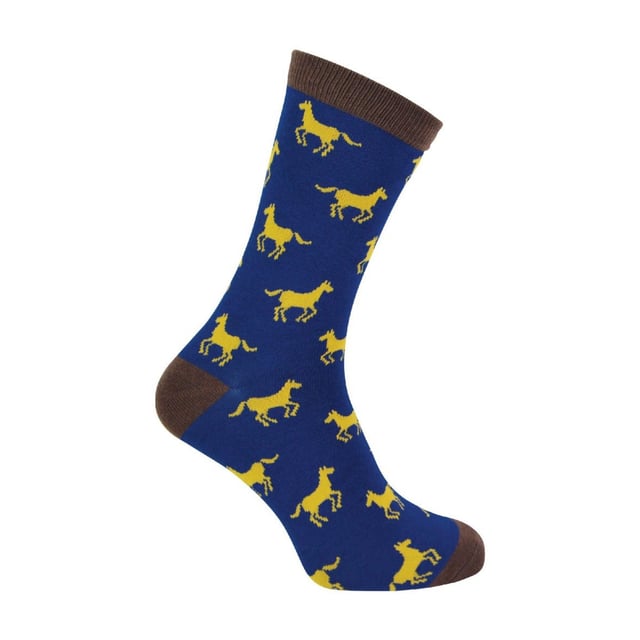 Mr Heron Bamboo Patterned Animal Socks: Miss Sparrow prides their products on the philosophy of making your feet feel fabulous all year round. Whether it's their chic and stylish products, they bring you unique, exciting and fashionable accessories, full of individuality to give you the confidence to be you. If you’re after great bamboo socks with very bright, funky and crazy colours then these bunch of Mr Heron Socks are perfect! With loads of patterns like spots, stripes, zig zags and more! You’ll be sure to find the perfect pair to jazz up your feet!. Their socks will keep your toes warm and make your loved ones smile on special occasions. They would even make a wonderful gift for yourself or a loved one. These socks are breathable, hypoallergenic antibacterial and super soft. There are many patterns available, we’re sure you’ll find something that’ll suit you. These range of socks are made from 54% Bamboo, 22% Cotton, 16% Polyester, 6% Nylon, 2% Elastane. They are men’s size 6-11 UK. Machine washable under 40. Do not dry clean. Do not iron. Do not bleach. Extra Product Details: Men’s Mr Heron Socks Novelty Bamboo Socks A Great Gift Bamboo Rich Fibres 4 Funky Patterns Super Soft & Breathable Hypoallergenic Antibacterial Machine Washable Under 40