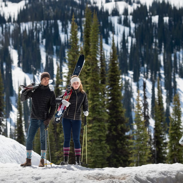 Ladies Heat Holders Ultra Lite Ski Socks: When thinking of the best gear for your skiing holiday, practicality and comfort must be a top priority. That's why these Heat Holders Ultra Lite Ski Socks are a perfect choice if you want to keep yourself protected and warm but able to fit your sock into your boots properly!. These ultra lite socks are perfect for tighter fitting shoes, meaning they make great dress socks in the winter months, fitting in any sort of shoe and providing Heat Holders known warmth with a 1.0 Tog rating. Main Features Heat Holders Yarn - Our advanced Japanese designed thermal yarn provides high performance insulation against cold, with superior moisture breathing abilities and softness. Heat Holders Loops - Our Innovative knitting technology produces our unique, short looped cushion pile to hold in more warm air, increasing the TOG rating. Heat Holders Brushing - Our expert brushing process maximises the amount of warm. TOG Rating - These socks are scientifically tested to be 3X Warmer than a basic cotton sock as well as not being as thick and bulky as the original Heat Holders Sock, with a TOG rating of 1.04. Extra Product Details: Heat Holders Ultra Lite Ski Socks Less bulky Than Original Heat Holders 1.04 Tog Rating 3X Warmer Than A Basic Cotton Sock Size 4-8 UK Reinforced Heel 6 Styles Available 89% Acrylic, 10% Polyamide, 1% Elastane Machine Washable