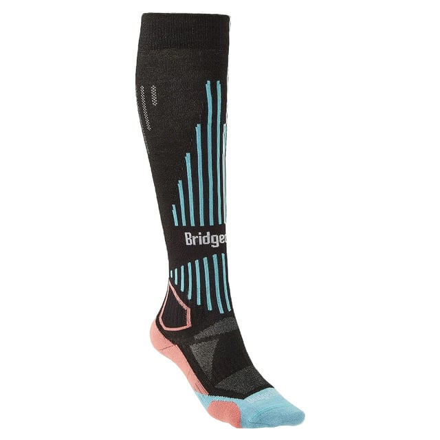 Women's Performance Lightweight Ski Socks: Embrace the ultimate fusion of technology and tailored comfort with our Women's Performance Lightweight Ski Socks. Fashioned to enrich your skiing escapades, these socks are imbued with a Performance Fit that meticulously contours to your feet. Whether you're navigating frosty trails or gliding on powdery slopes, expect a ceaseless bond between sock and skin that enhances every flex and turn. Expertly woven with the ambition to keep the contemporary skier's feet dry, comfy, and warm, our socks come equipped with an elite Moisture Management system and ThermoFit technology. The bliss of a Flat toe seam combined with intentional ShockZones affords your feet the comfort to ski from dawn until dusk. These performance-driven ski socks also feature a women-specific fit, providing that resilient support uniquely suited to the shape of a woman's foot. Topped with our signature Y-Heel design, they deliver a flawless fit that guards against slippage, ensuring your focus remains undisturbed on the thrilling alpine downhills. Experience the exceptional – these socks are your pledge for sanguine ski sessions. Key Product Specifications: - Tailored Women’s Fit - Advanced Moisture Management - Innovative ThermoFit Warmth - Smooth Flat toe seam - Protective ShockZones - Secure Y-Heel Design - Performance Fit for Stability - Lightweight, Breathable Fabric