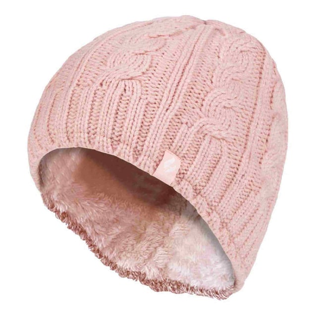 Gorro térmico de invierno Heat Holders: El precioso gorro de punto de cable, este gorro femenino Heat Holders de 3,4 Tog tiene un fabuloso forro aislante de felpa similar a la piel, llamado Heatweaver, que es aún más eficaz para retener el aire caliente. Este forro suave y sedoso no sólo tiene un tacto lujoso, sino que también te asegura unas orejas calientes en el crudo invierno. Todo ello está fabricado con el hilo Heat Holders, que ha sido creado por expertos para mantenerte abrigado, con su capacidad superior para absorber la humedad y mantener el frío a raya. Detalles del producto: - Gorro térmico de Heat Holders. - Macizo de 3,4 tog - Forro Heatweaver. - Hilo Heat Holders. - Orejas calentitas. - Ajuste suave y cómodo. - Talla única. - Una gama de preciosos colores para elegir.