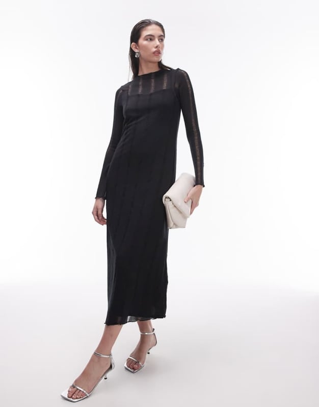 chinese dress ladies Topshop Black Floral Maxi Dress